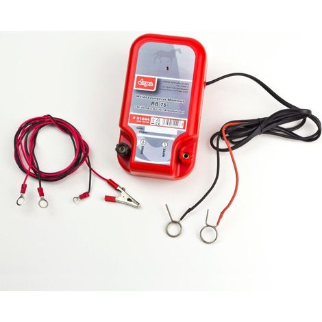Dema – Electrificateur de clôture 10/12 V 0,6 Joule – Circuit pulsé 4800 volts – Longueur de clôture max 10 km – Indice de protection IP 24