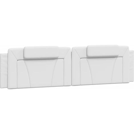 Coussin de tête de lit Viana blanc 200 cm similicuir CFW43510 (1/5)