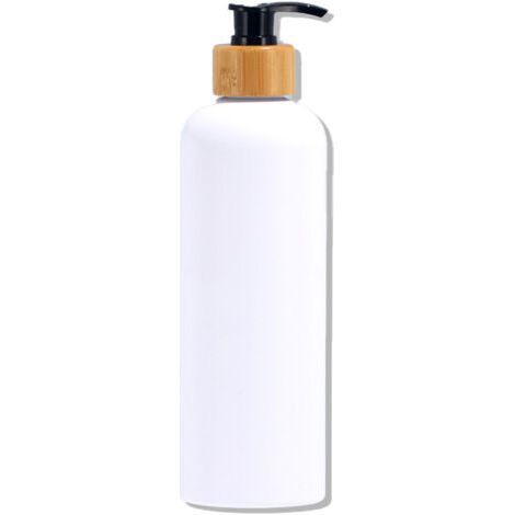 Flacons à pompe rechargeables au design élégant pour savon liquide et gel douche, distributeur écologique en matériau durable avec pompe en bambou, savon sous pression-AquaForge (1/5)