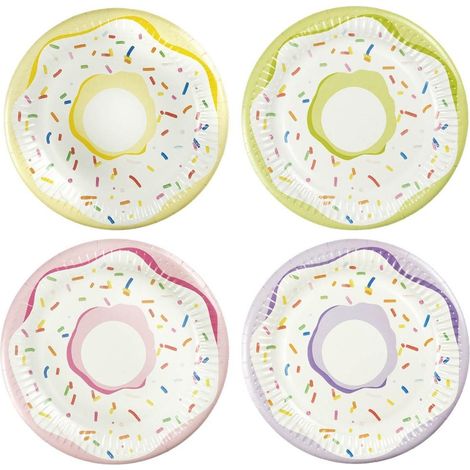 Platos de papel para donas, 8 unidades