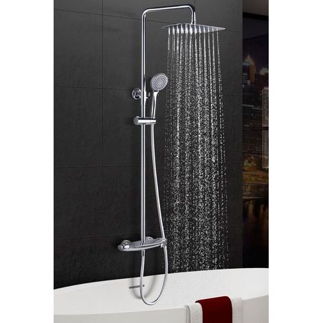 Mice - Grifo monomando de lavabo con caño alto - Griferia de baño alto color Cromo (1/3)