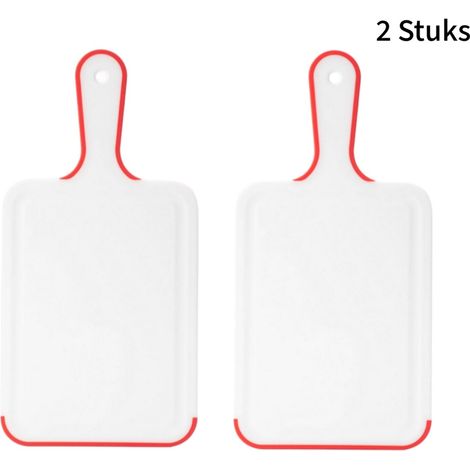 2 pièces planches à découper en plastique - antidérapant et durable - planches à découper en cuisine - pour les légumes (1/5)