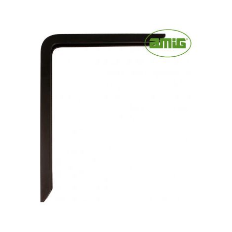 Escuadra de aluminio negro (d) 21110 4plus 25 x 15 cm