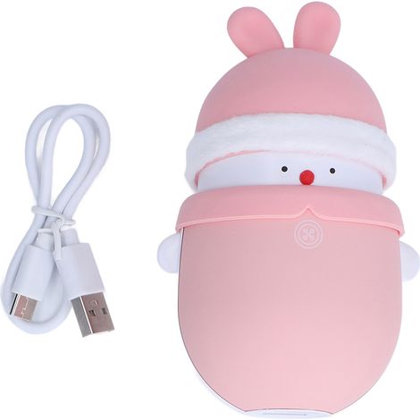 Lapin chauffe-mains portable deux niveaux réglable, prise confortable, petit volume, utilisation sécurisée, forme mignonne. (1/5)