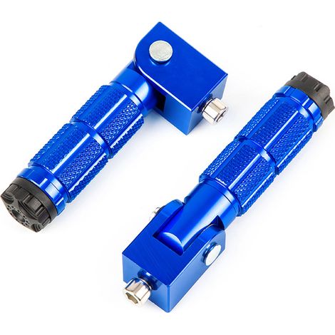 1 Paar klappbare Fußrasten für Motorradpedale, 8 mm, universelles Aluminium, für Roller und E-Bikes (1/4)