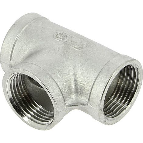 Té inox égal Femelle 1" (1/2)