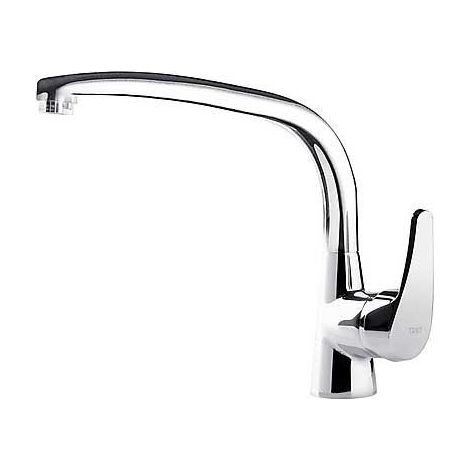 GRIFO MONOMANDO PARA COCINA CON LATIGUILLOS DE ALIMENTACIÓN (1/2)