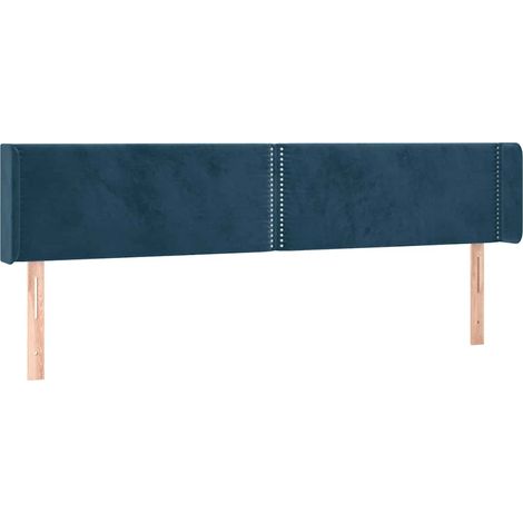 Maison Exclusive - Cabecero de terciopelo azul oscuro 203x16x78/8 (1/5)