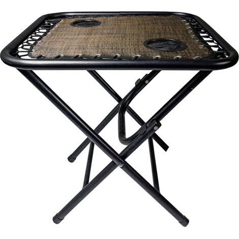 Aga Campingtisch MR53TB – Klapptisch 50x50x50 cm mit 2 Getränkehaltern – faltbar, stabil & wetterfest – kompakt für Camping & Reisen