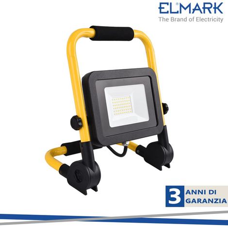 PROIETTORE LED 50W 5500K CON SUPPORTO E SPINA 50W 5500K (1/2)
