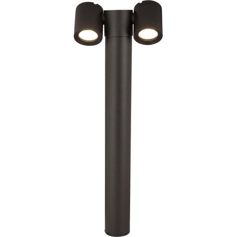 Lampadaire lampadaire extérieur zone d'entrée IP54 noir GU10 hauteur 55cm (1/5)