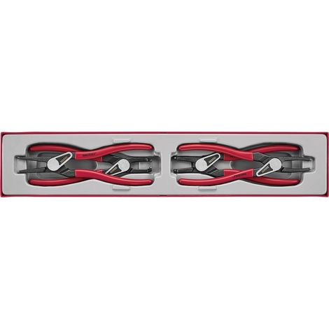 Set Pince circlips TTX-4 tray 40- 100mm DIP 4 pièces Teng Tools TTX474-9E