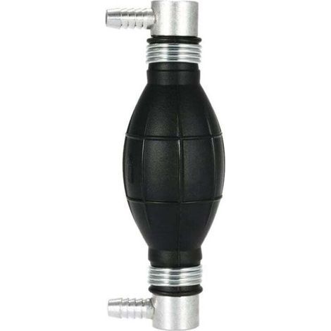 Pompe à Main Essence en Caoutchouc - Poire d'Amorçage Carburant pour Voitures, Motos et Bateaux 10mm(Noir) (1/2)