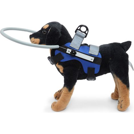 1 Halo aveugle pour chien et chat, réglable, avec bandes réfléchissantes, aluminium + SBR + mousse, taille S ou M (1/5)