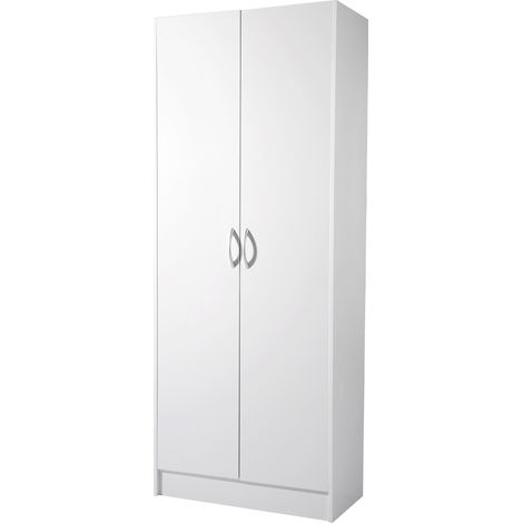 Mophorn Gabinete de despensa de cocina, gabinete de almacenamiento de despensa de alimentos de 60 pulgadas de alto, gabinete de almacenamiento independiente de 110 libras con 3 estantes (2 ajustables) (1/5)