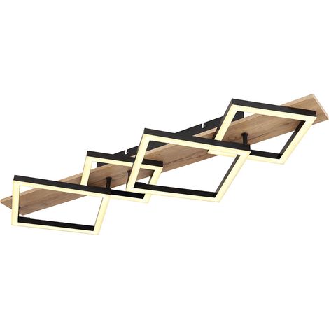 Globo - plafón - Beatrix - natural negro - metal - LED - 67294D3 (1/3)