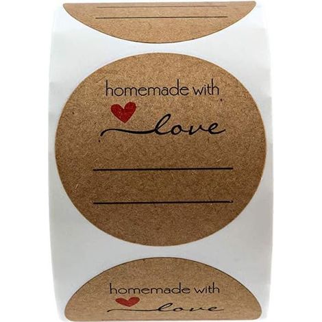 Autocollants de Noël, autocollants de fermeture, autocollants en papier kraft faits maison, autocollants cadeaux, Noël, cadeaux de mariage