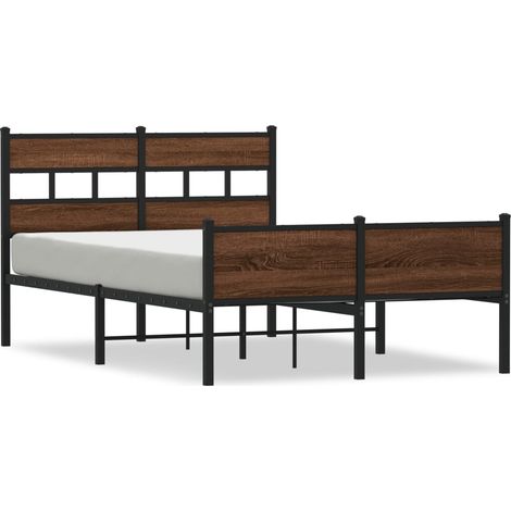 Maison Exclusive - Giroletto senza Materasso Rovere Marrone 120x190 cm Truciolato (1/5)