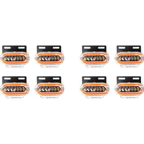feux de position latéraux à LED 24 V, clignotants, feux arrière, 3 modes, pour camions, remorques et poids lourds.