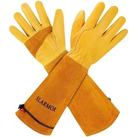 Gardening Work Gloves, Cow Leather, Palm (1/5)