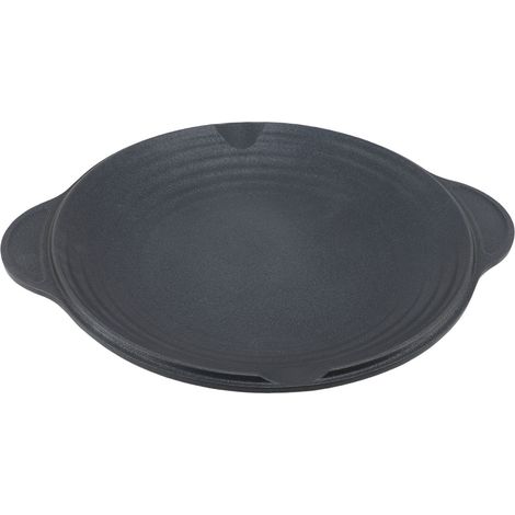 Poêle Gril Ronde avec Double Poignées Extérieur Portable Anti Adhésive – BBQ Camping Pique-Nique (1/4)