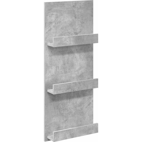 Maison Exclusive - Scaffale per riviste Grigio cemento 43 x 11 x 102 cm