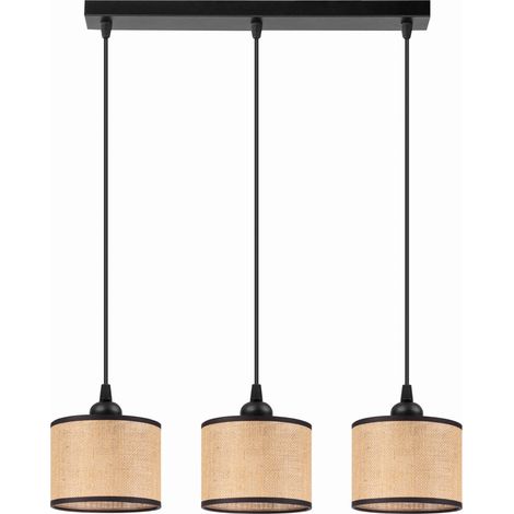 Lampe Tornado AM3P en jute noir (1/5)