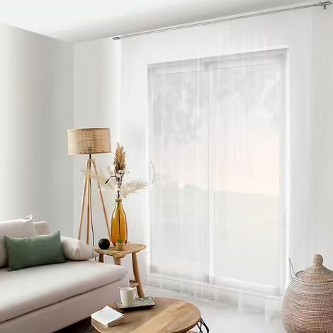 Rideau Voilage Moustiquaire XL "Moustik" 300x240cm Blanc (1/3)