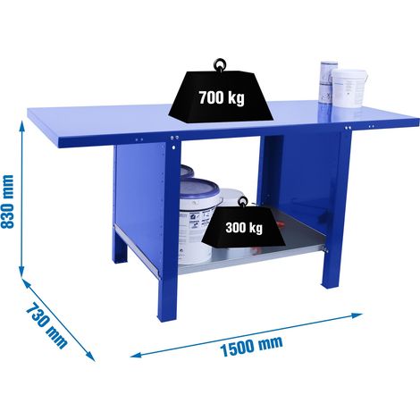 Simonrack Simonwork BT6 Pro Werkbank Blau Robustes