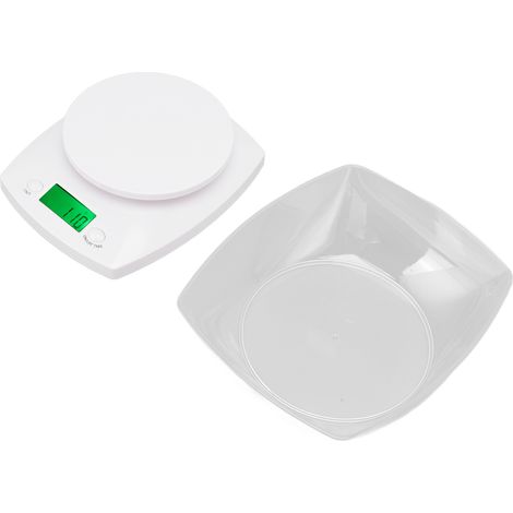 Balance de cuisine numérique 5 kg, unités de mesure : onces, livres, onces (G, OZ, LB), avec bol pour mesurer le poids des aliments. (1/5)