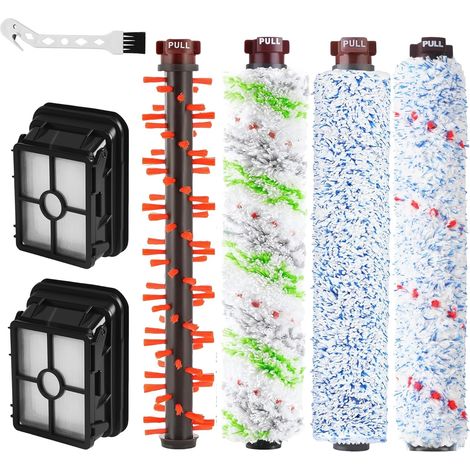 Accessories for Bissell Crosswave 3 in 1 Vacuum Cleaner 4 Replacement Brush 2 Filter Replacement for Vacuum Cleaner 1866 1868 1785 2052 1713 2225