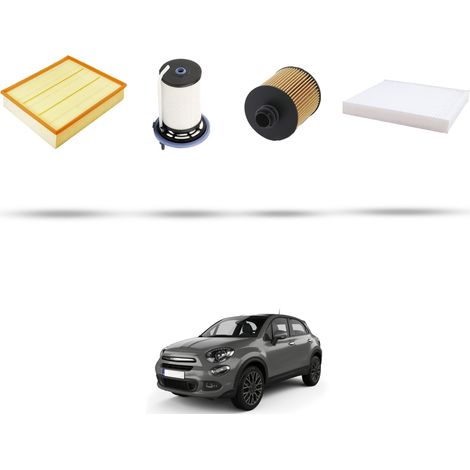 Kit tagliando 4 filtri compatibile con Fiat 500X 2.0 MultiJEt CRD 103kw dal 2014 (1/5)