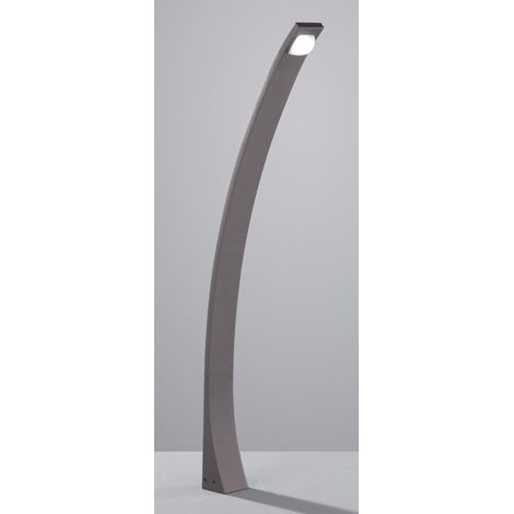Bornefonte d'aluminium gris anthracite led (1/3)