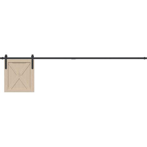 Schiebetürbeschlag Set für Schranktüren 213 cm Karbonstahl