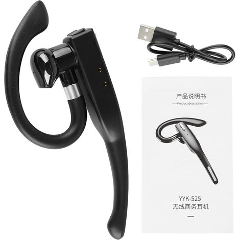 Écouteur Bluetooth sans fil, réduction du bruit, voix HD légère, casque Bluetooth 5.1 étanche IPX7 pour les entreprises (1/4)