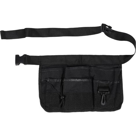 Sac à outils de jardinage en tissu Oxford noir léger, seau, avec (1/5)