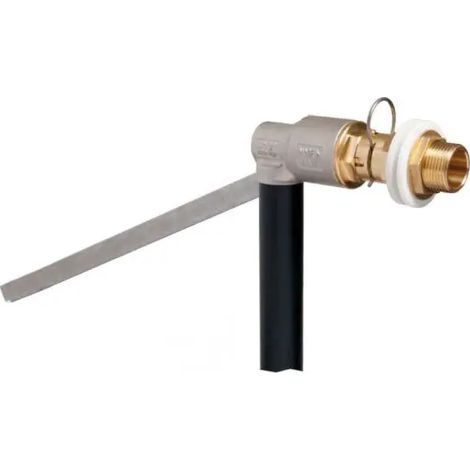 Galleggiante silenzioso in ottone stampato regolabile con funzionamento a sfera con asta piatta ed innesto rapido modello globus 1" FARG
