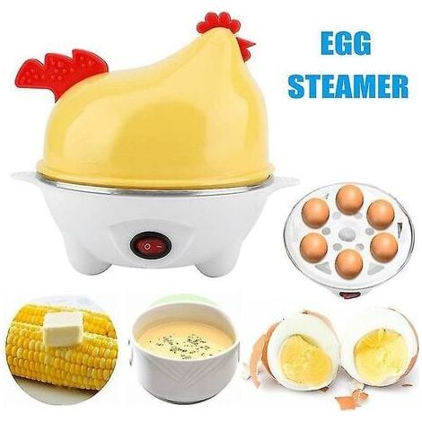 Mini Electric Egg Cooker 6 Eggs Automatic Steamer Boiler Kitchen Tools (1/5)