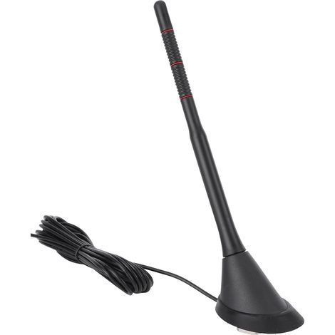 Antena activa amplificada para coche DAB+ FM, antena de techo alta para radio, antena digital universal de 12 V resistente al agua. (1/5)