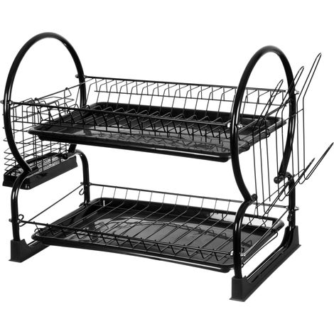 2-stufiger Geschirrabtropfkorb 56x25x39cm brunbeste BB-2342 (1/3)