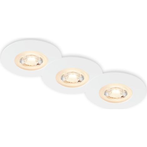 LED Einbauleuchten, weiß-matt, IP65, 3xLED/5W