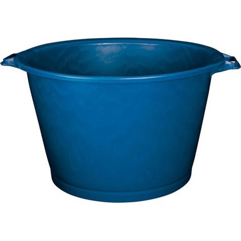 Baquet rond 55L Ø52,5cm – Résistant aux chocs et aux UV – Poignées extérieures pour prise en main confortable – Fabriqué en France – Aluminium Et Plastique