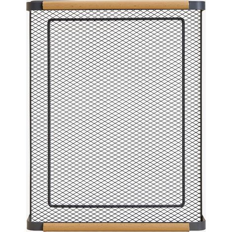 Plateau en fer et bois de caoutchouc Zestei SKLUM Gris Graphite &x2194&xFE0E 40 cm (1/5)