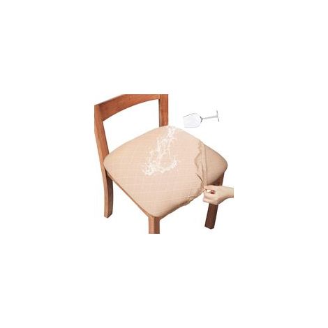 Stuhlhussen, Esszimmerstuhlhussen zum Binden, elastische Jacquard-Stuhlhussen, Schutzhüllen für Ess- und Küchenstühle – 4-teilig, Rautenmuster – Crezuo