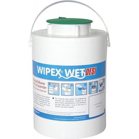 WIPEX-WET dispenser per salviettine umidificate plastica verde