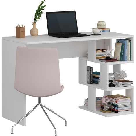 Dardanos Bureau d&039étude 100 % MÉLAMINE Blanc (1/5)