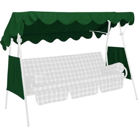 Angerer Tetto del Dondolo 200 x 120 cm qualità polietilene con 2 Parte Laterale Verde