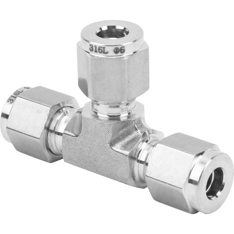 Kompressions-T-Stück, gleicher Durchmesser, aus warmgeschmiedetem Edelstahl 316 SS-600-3Ф6 (1/5)
