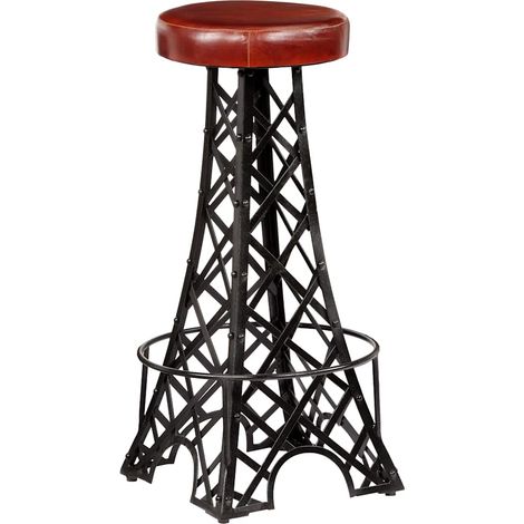 Maison Exclusive - Sgabelli da Bar 2 pz in Vera Pelle (1/5)