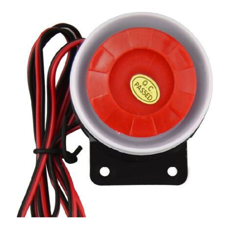 Mini sirena cablata da 12 V 120 dB per sistema di allarme di sicurezza, accessori per allarme, sirena per sistema di allarme di sicurezza domestica, clacson antifurto, allarme antifurto potente (1/3)